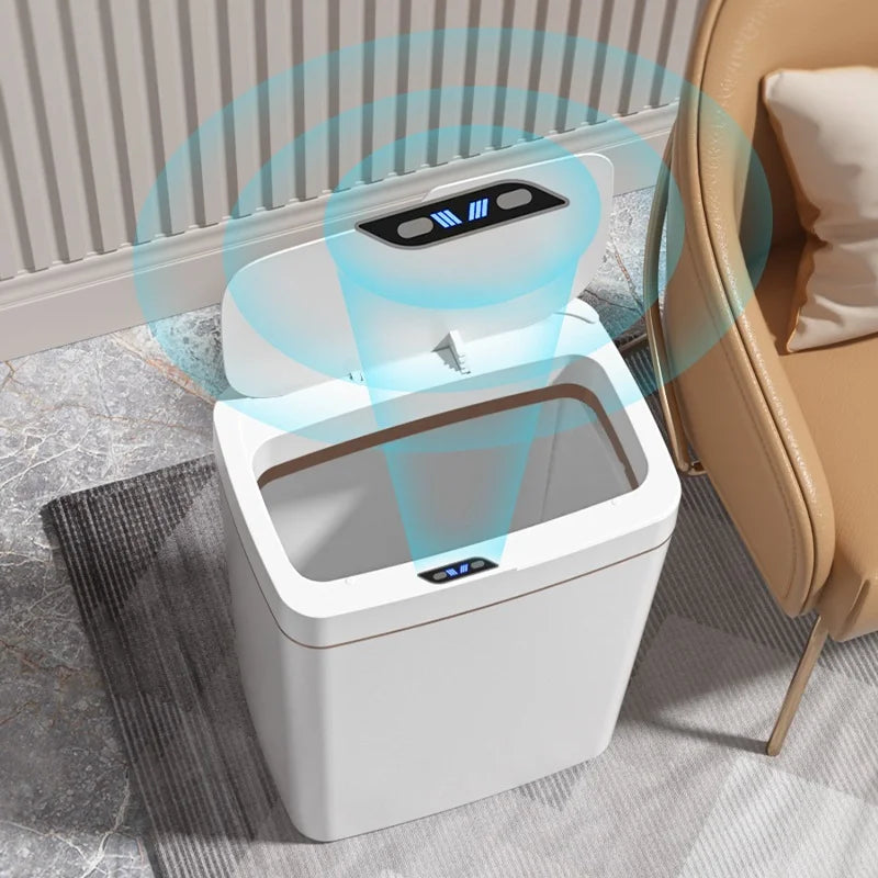 Lixeira Inteligente com Sensor Automática - Banheiro/Cozinha