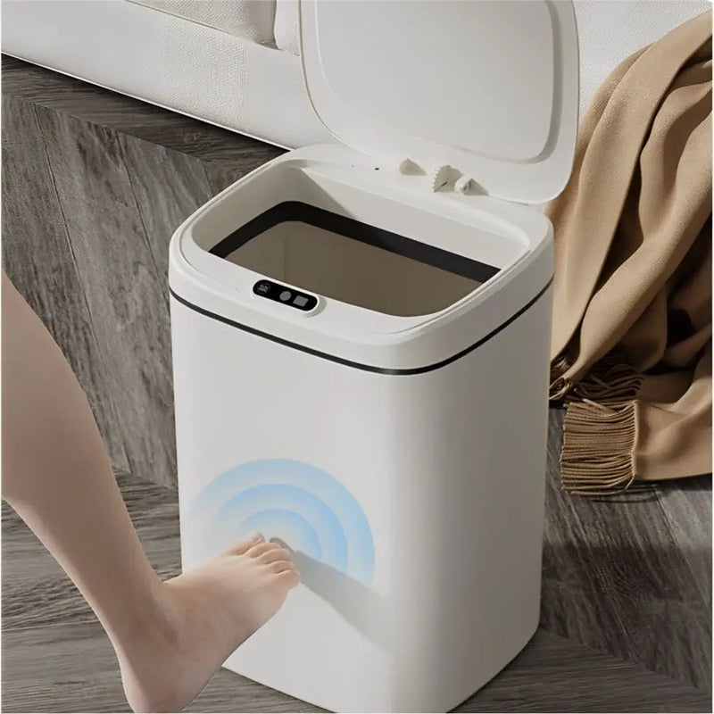 Lixeira Inteligente com Sensor Automática - Banheiro/Cozinha